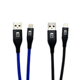 Charging Cable Nylon Braided USB to Lightning 4FT 2.4 Amp - 3 Pieces Per Pack 24603