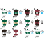 Coffee Cup Air Freshener - 12 Pieces Per Retail Ready Display 26233