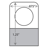 Merchandising Fixture - Adhesive Hang Tabs Sheet 975230 NOVELTY INC