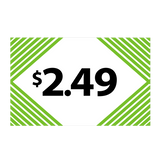 Merchandising Fixture - $2.49 Retail Tag 25 Per Pack 978330