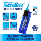 Torch Jet Flame Lighter - 25 Pieces Per Retail Ready Display 21601