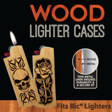 WHOLESALE WOOD LIGHTER CASE 12 PIECES PER DISPLAY 41349