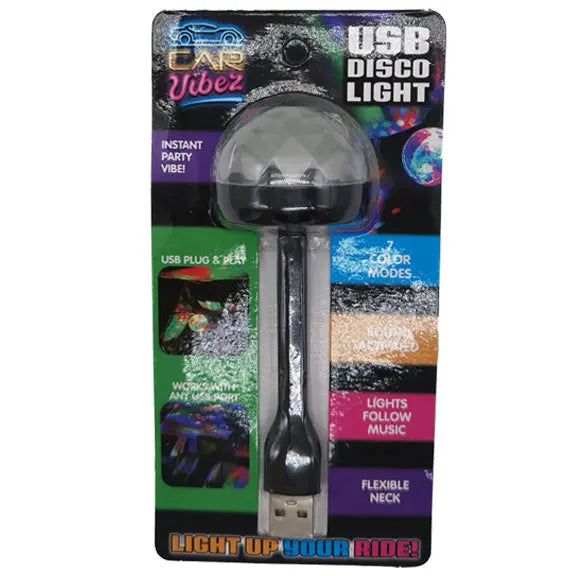 Mood Light USB Mini Disco Ball - 6 Pieces Per Pack 23308AZ CAR VIBEZ