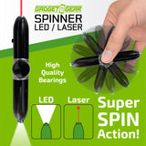 Laser Pointer Fidget Spinner with LED light- 6 Pieces Per Retail Ready Display 23710