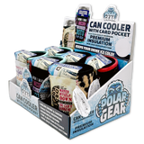 Neoprene Can & Bottle Cooler Coozie with Card Pocket- 6 Pieces Per Retail Ready Display 23737