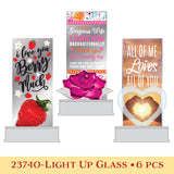 Light-Up Glass Keepsake- 6 Pieces Per Retail Ready Display 23740