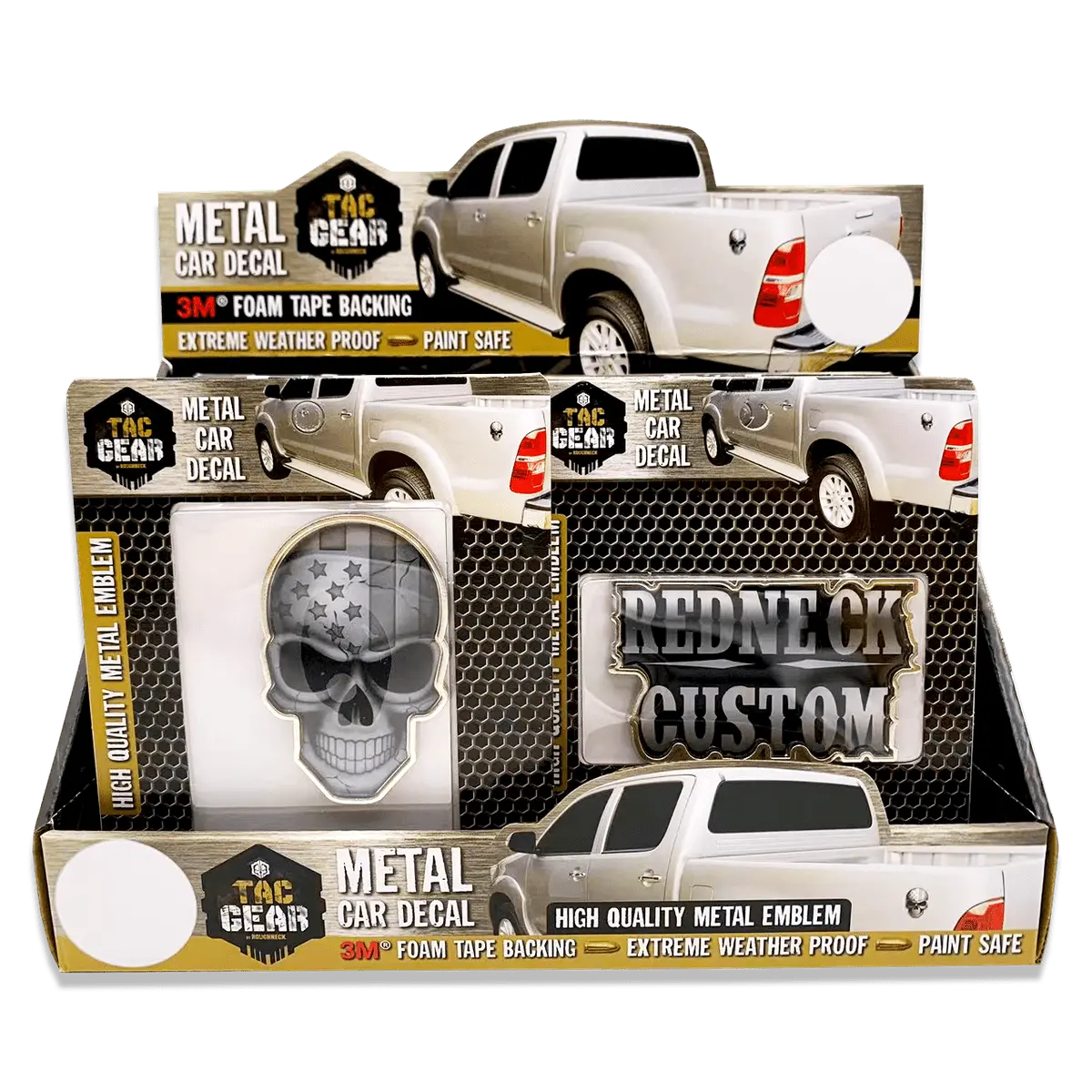 Patriotic Tac Gear Magnetic Metal Decal Stickers 12 Pieces Per Retail Ready Display 23757 - NOVELTY INC WHOLESALE