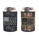 Neoprene Can & Bottle Cooler Coozie with Patch- 6 Per Retail Ready Display 23761