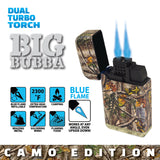 Big Bubba Camo Dual Torch Lighter - 15 Pieces Per Retail Ready Display 23925