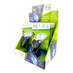 Car Charger Dual Port USB / USB-C LED Skull 3.1 Amp - 6 Pieces Per Retail Ready Display 24001 GADGET GEAR