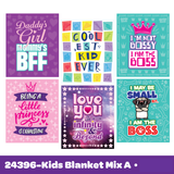 Blanket Family Print Assortment Floor Display- 24 Pieces Per Retail Ready Display 88510