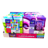 Blanket and Plush Kids Assortment Floor Display- 32 Pieces Per Retail Ready Display 88509