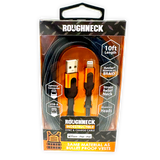 Charging Cable Roughneck USB to Lightning 10FT 2.4 Amp- 3 Pieces Per Pack 24569