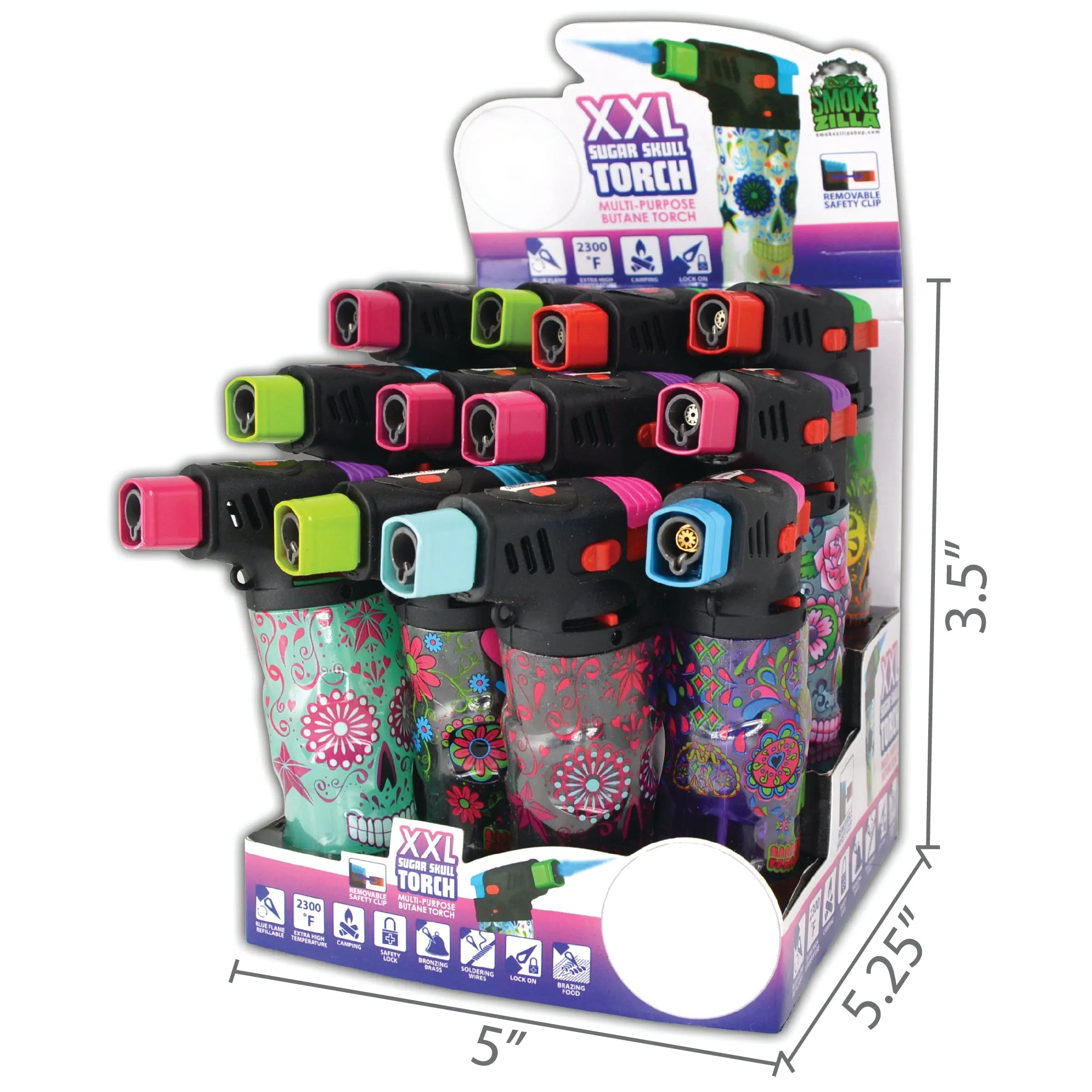 Curated Smokezilla Top Sellers Assorted Smoking Accessories Floor Display 088547 SMOKEZILLA