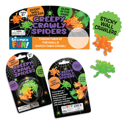 ITEM NUMBER 024775 GID CRAWLING SPIDERS 12 PIECES PER PACK