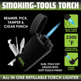 Torch Lighter with Smoking Tools - 12 Pieces Per Retail Ready Display 25092