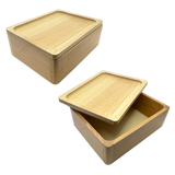Wood Storage Box with Wood Tray Lid- 6 Pieces Per Retail Ready Display 25100 - NOVELTY INC WHOLESALE