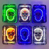 Light-Up Skull Glass Ashtray - 6 Per Retail Ready Display 25121