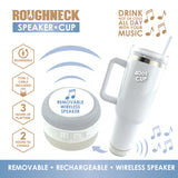 40 oz Insulated Stainless Steel Cup with Rechargeable Speaker- 6 Pieces Per Retail Ready Display 25148