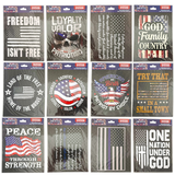 USA Flag Decal Stickers - 12 Pieces Per Retail Ready Display 25212