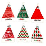 Christmas Santa Winter Hat Merchandising Hang Strip - 6 Pieces Per Pack 25338