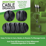 Cable Organizer - 6 Pieces Per Retail Ready Display 25377