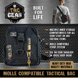 Mini MOLLE Tactical Sling Bag with Strap - 4 Pieces Per Retail Ready Display 25486