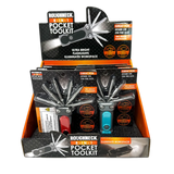 8-In-1 Pocket Toolkit Multi-Tool with Lights - 6 Pieces Per Retail Ready Display 25789 - NOVELTY INC WHOLESALE