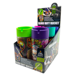 Full Print Glass Butt Bucket Ashtray - 6 Pieces Per Retail Ready Display 25830 - NOVELTY INC WHOLESALE