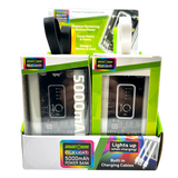 Rechargeable Power Bank with Rgb Lights - 6 Pieces Per Retail Ready Display 25908 - NOVELTY INC WHOLESALE