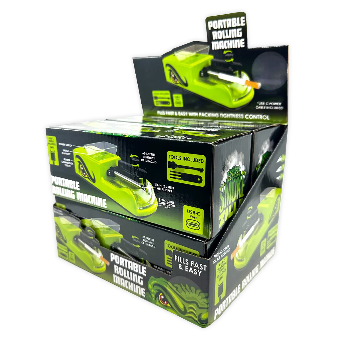 Automatic Tobacco Rolling Machine - 4 Pieces Per Retail Ready Display 25916 - NOVELTY INC WHOLESALE