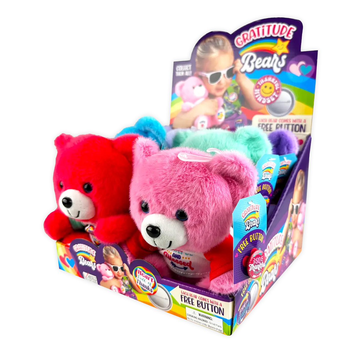 Gratitude Plush Bear - 6 Pieces Per Retail Ready Display 25917 - NOVELTY INC WHOLESALE
