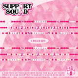 Breast Cancer Awareness Pink Support Squad Assortment Floor Display - 68 Pieces Per Retail Ready Display 88607