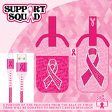 Breast Cancer Awareness Pink Support Squad Assortment Floor Display - 68 Pieces Per Retail Ready Display 88607