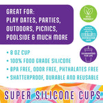 Silicone Cup Drinkware Assortment Floor Display - 32 Pieces Per Retail Ready Display 88608 NOVELTY INC
