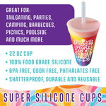 Silicone Cup Drinkware Assortment Floor Display - 32 Pieces Per Retail Ready Display 88608 NOVELTY INC