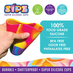 Silicone Cup Drinkware Assortment Floor Display - 32 Pieces Per Retail Ready Display 88608 NOVELTY INC