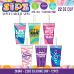 Sipz Silicone Cup Assortment Floor Display - 38 Pieces Per Retail Ready Display Kit 88622 NOVELTY INC