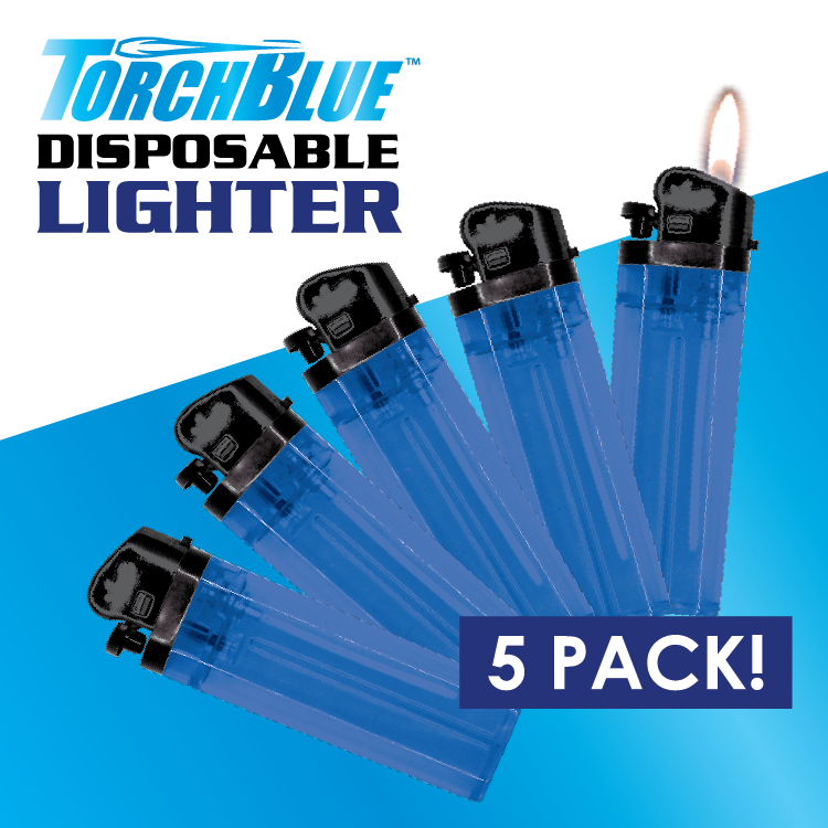 Grilling Center Lighter Assortment Floor Display - 66 Pieces Per Retail Ready Display Kit 88623 TORCH BLUE