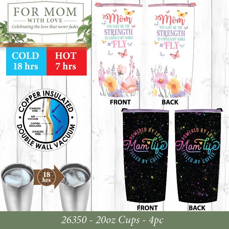 Mothers Day For Mom with Love Assortment Floor Display - 86 Pieces Per Retail Ready Display Kit 88624 NOVELTY INC