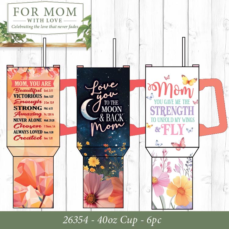 Mothers Day For Mom with Love Assortment Floor Display - 86 Pieces Per Retail Ready Display Kit 88624 NOVELTY INC