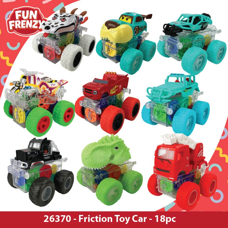 Fun Frenzy Toy Assortment Floor Display - 130 Pieces Per Retail Ready Display Kit 88625 NOVELTY INC