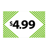 Merchandising Fixture - $4.99 Retail Tag 25 Per Pack 978360