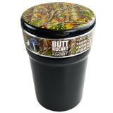 Printed Lid Camo Butt Bucket Ashtray with LED Light - 6 Pieces Per Retail Ready Display 40230