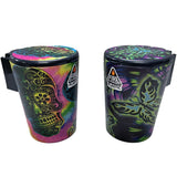 Full Print Butt Bucket Ashtray with LED Light - 2 Per Retail Ready Wholesale Display 40310