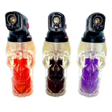 Colored Butane Molded Skull XXL Torch Lighter- 9 Pieces Per Retail Ready Display 40346