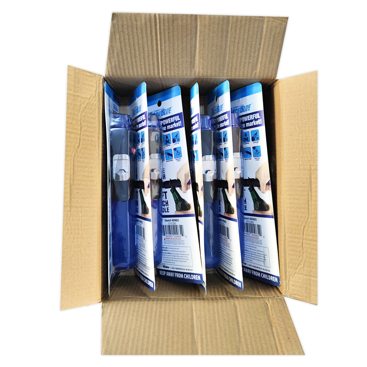 ITEM NUMBER 040965 TORCH BLUE TORCH STICK 6 PIECES PER PACK