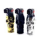 Metallic XXL Skull Torch Lighter - 9 Pieces Per Retail Ready Display 41422