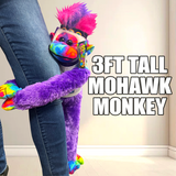 Plush Mohawk Monkey - 8 Pieces Per Pack 41606