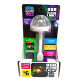 Mood Light Mini USB Disco Ball - 4 Pieces Per Retail Ready Display 41677